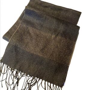 Cejon Scarf dark Navy blue nylon/acrylic made in Italy 11x70 *NEW*